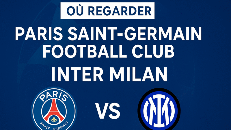 Où regarder Paris Saint-Germain Football Club – Inter Milan
