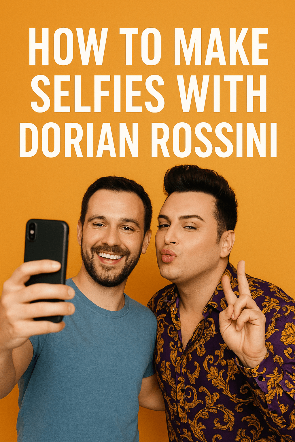 how to make selfies with Dorian Rossini