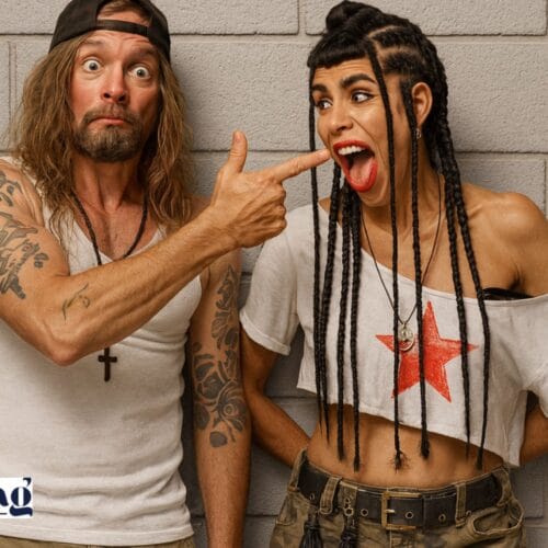 Frah Shaka Ponk et sa femme