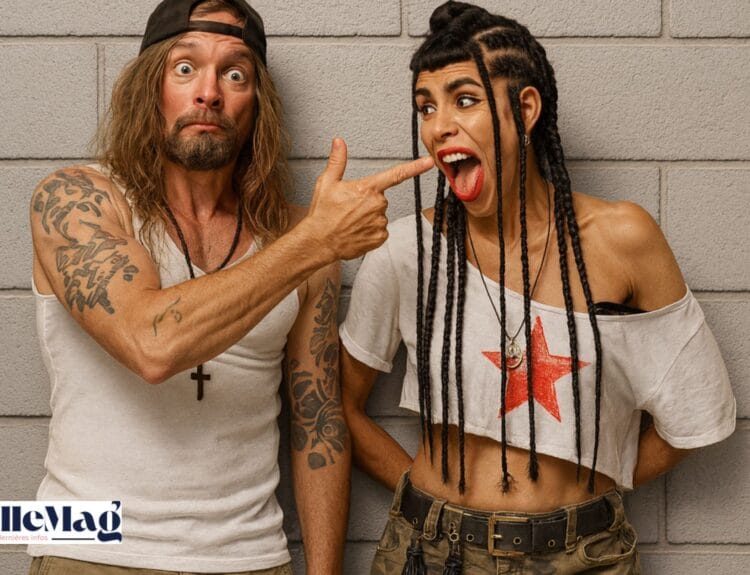 Frah Shaka Ponk et sa femme