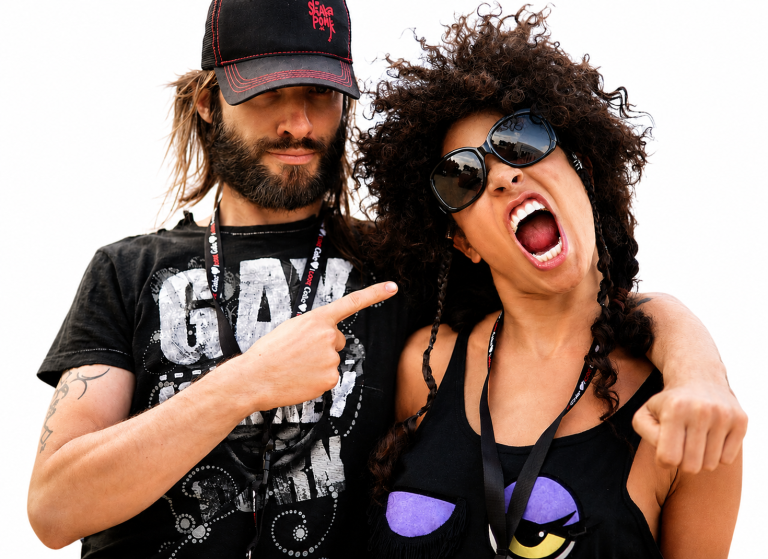 Frah Shaka Ponk et sa femme