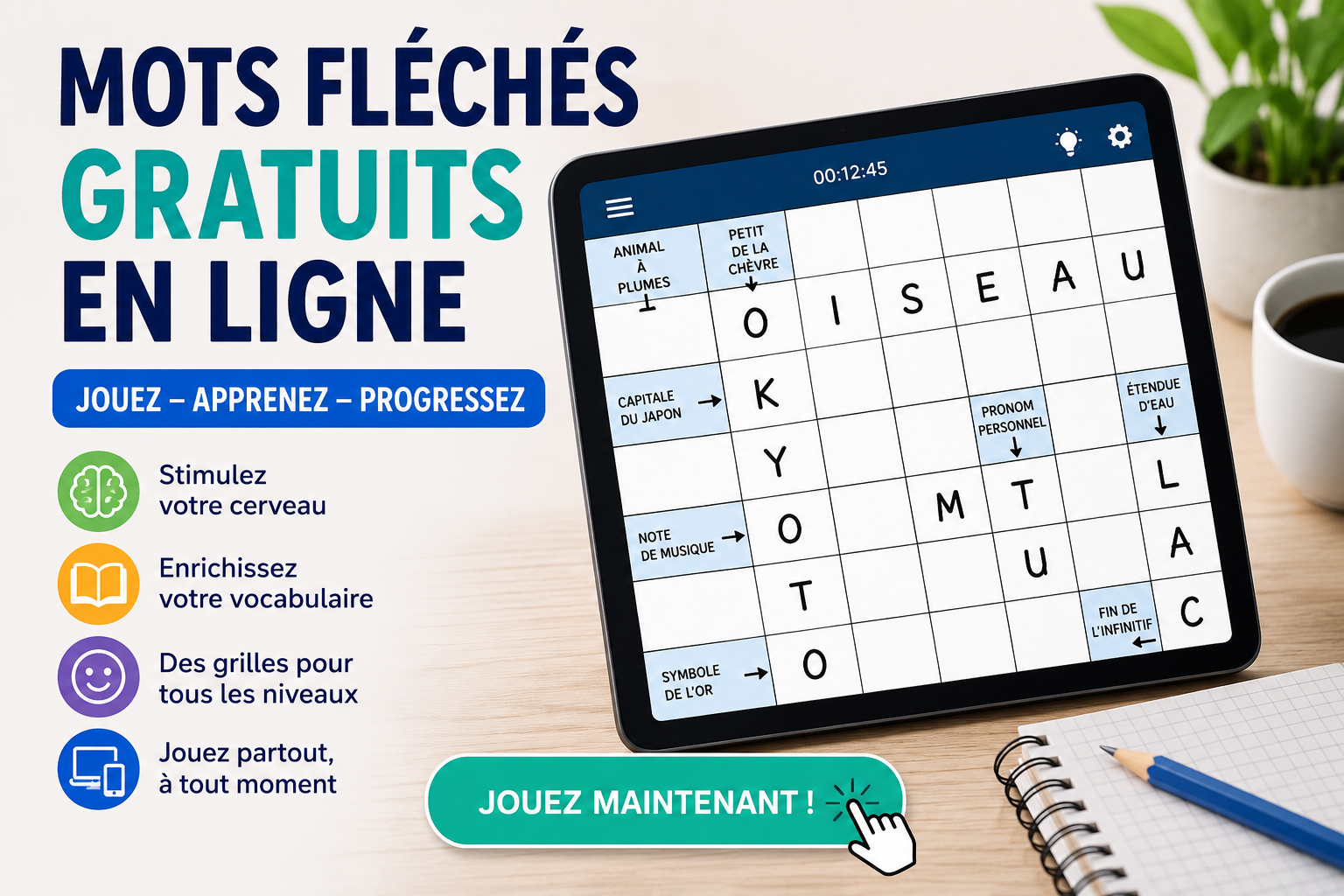 Mots fléchés gratuits en ligne